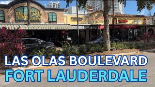 Las Olas Boulevard in Fort Lauderdale, Florida