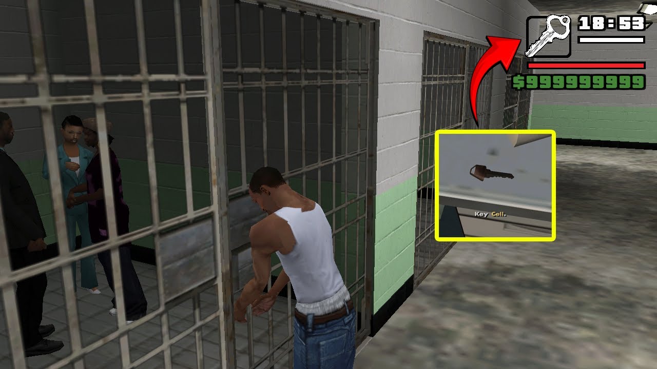 Take out the Prisoner in the Cell GTA San Andreas (Secret Key)
