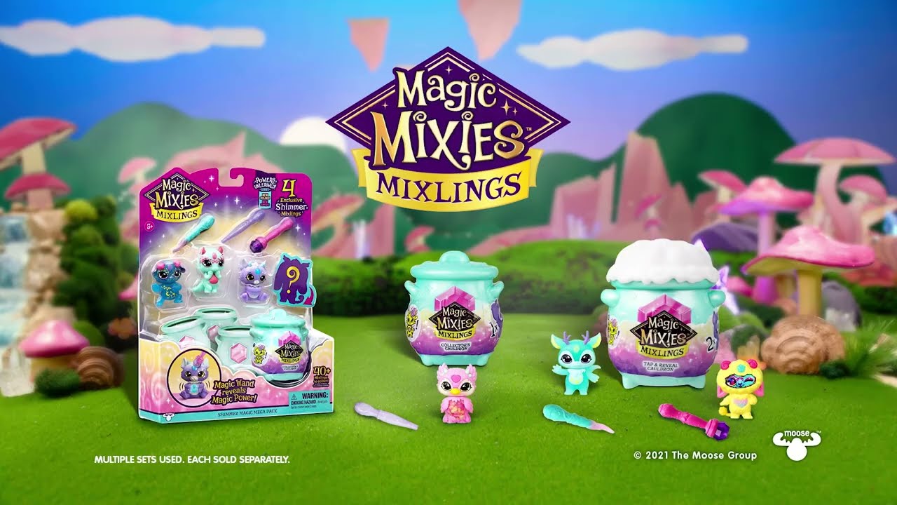  Magic Mixies Mixlings Sparkle Magic Mega 4 Pack, Magic