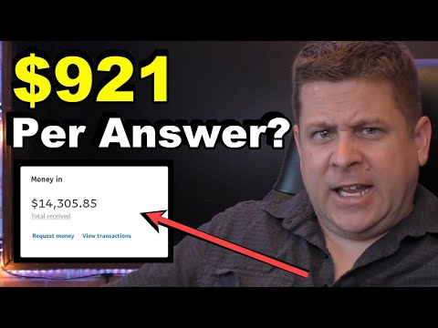 Make Money Answering Questions ($921 Per Answer?)