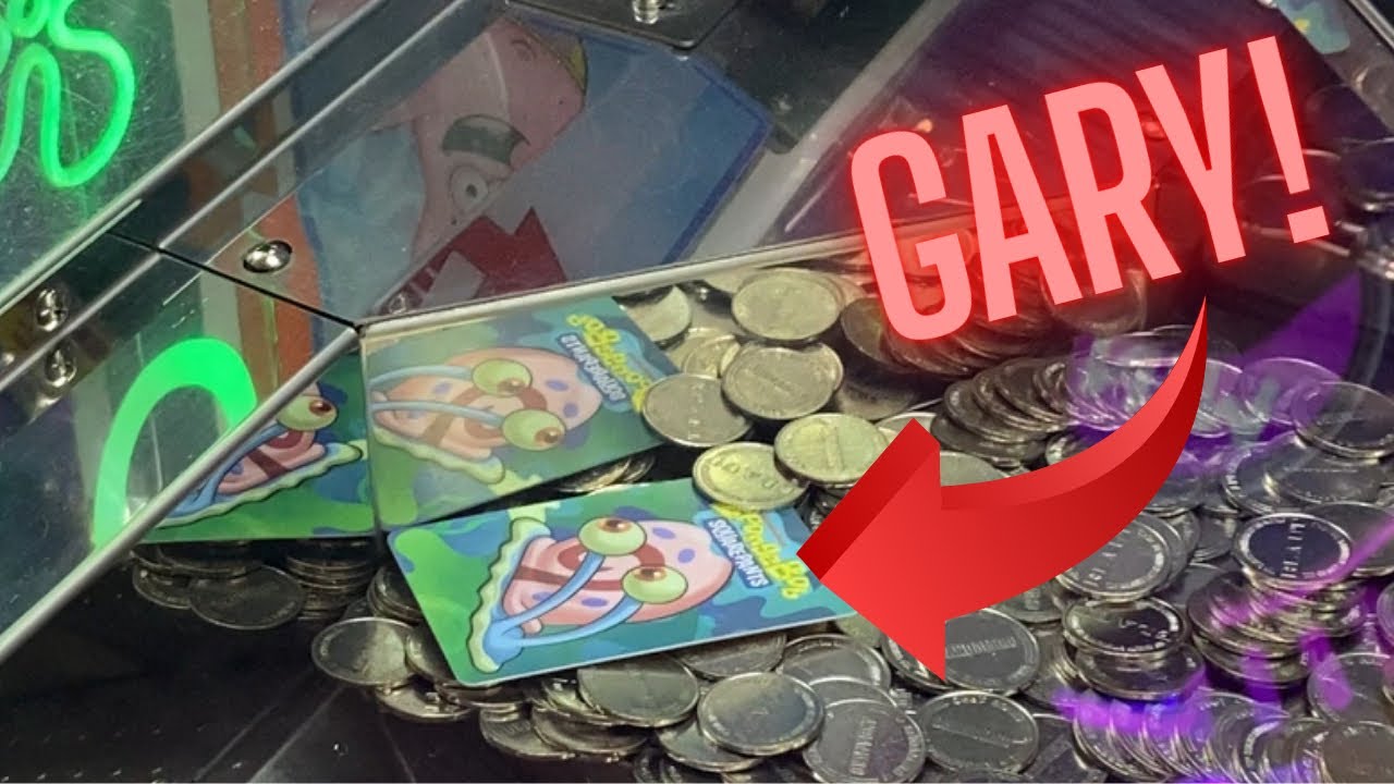 I Won A RARE Gary from the SpongeBob Pineapple Coin Pusher! 