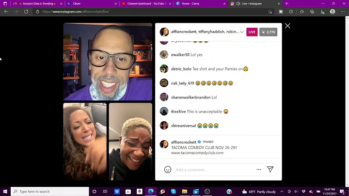 Affion Crockett HILARIOUS IG LIVE with TIFFANY HAD...