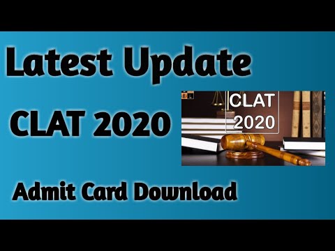 CLAT 2020: Admit card released