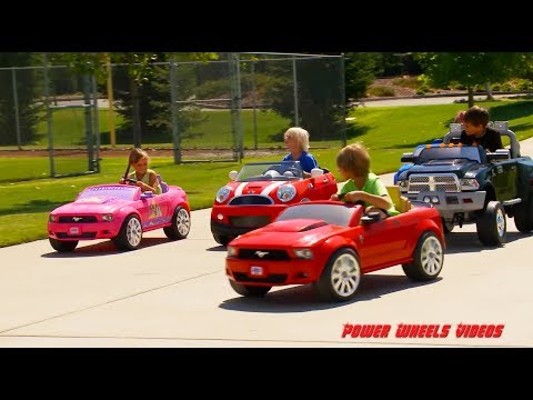 Boys vs Girls - Racing Power Wheels - The Coolest Cars for Kids!