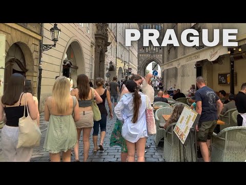 Prague, Czech - Summer 4K 60FPS HDR Walking Tour