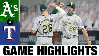 Matt Olson powers A's to 10-3 win | Athletics-Rangers Game Highlights 8\/25\/20