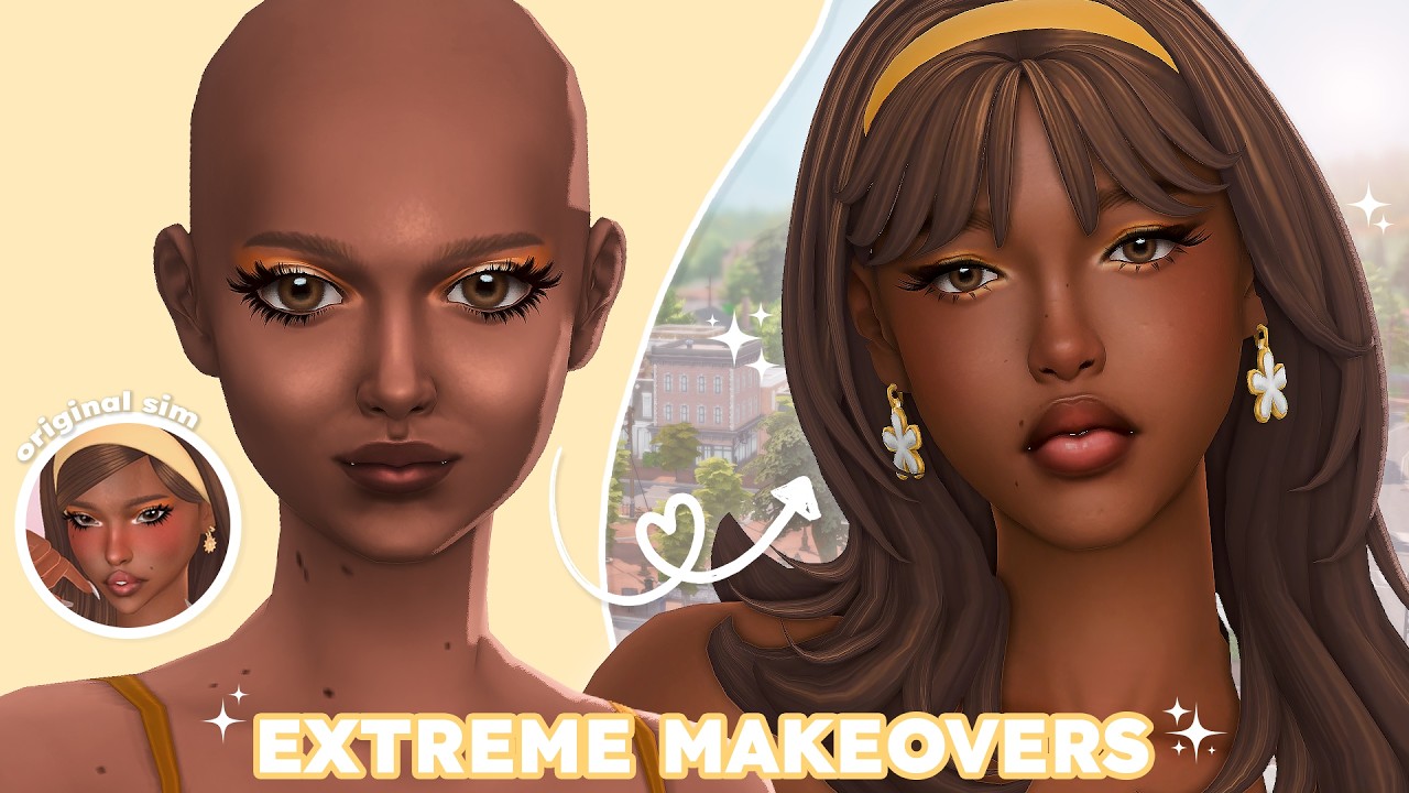 Giving your sims EXTREME makeovers in the Sims 4 ♡