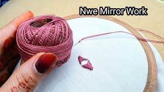 mirror hand works embroidery design all over stitch