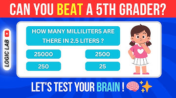 🧠 Ep:05 | Are You Smarter Than a 5th Grader? | Can You Solve it? | 10 Tricky Math Questions | #quiz
