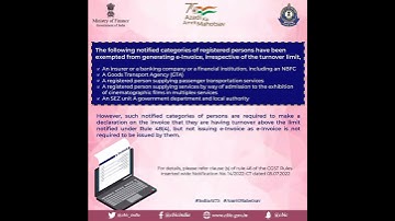#Exemption from E-invoice | E-invoicing | GST exemption | GST update | Gst |
