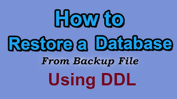 How to Restore a Database Using DDL Queries | DBMS Question Set 50 | #Kusal_Gunawardana