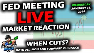 LIVE Market REACTION with Bitcoin, Altcoins and Stock Market with Federal Reserve FOMC Rate Decision