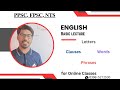 Letters Words Phrase Clauses PPSC, FPSC,  NTS, PTS, CTS, PMS, CSS and for other competitive exams
