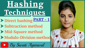 Hashing Techniques|Part 1|Hashing Methods|Division Remainder Method|Mid Square Method|Data Structure