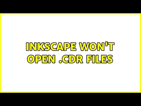 Ubuntu: Inkscape won&rsquo;t open .cdr files (2 Solutions!!)