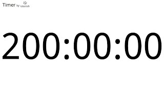 200 Hour Countdown Timer