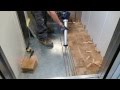 Pose parquet pavés bois debout - End grain wood blocks in oak Pose parquet pavés bois debout - End grain wood blocks in oak