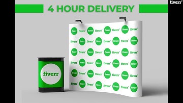 I will design step and repeat, backdrop, banner in 4 hours - Banner Ads Services