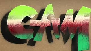 HOW TO GRAFFITI YOUR NAME WITH SPRAY CANS AND STENCILS