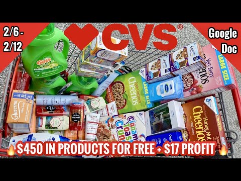 CVS Free & Cheap Couponing Deals & Haul | 2/6 – 2/12 | $17 Money Maker Week! | $450 SAVED🔥