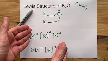Draw the Lewis Structure of K2O (potassium oxide)