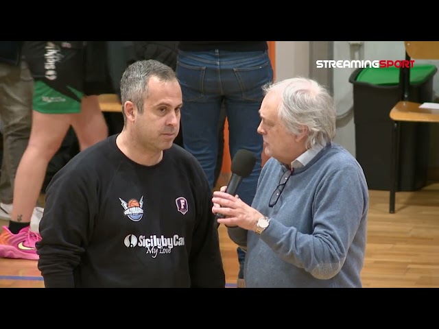 Ai microfoni di streamingsport.it VINCENZO FERRARA  del GOLFO BASKET ALCAMO