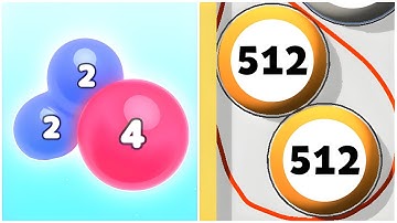 Sorroud And Merge vs Melty Bubble 2048 - (ASMR Game, Max Level), New Update