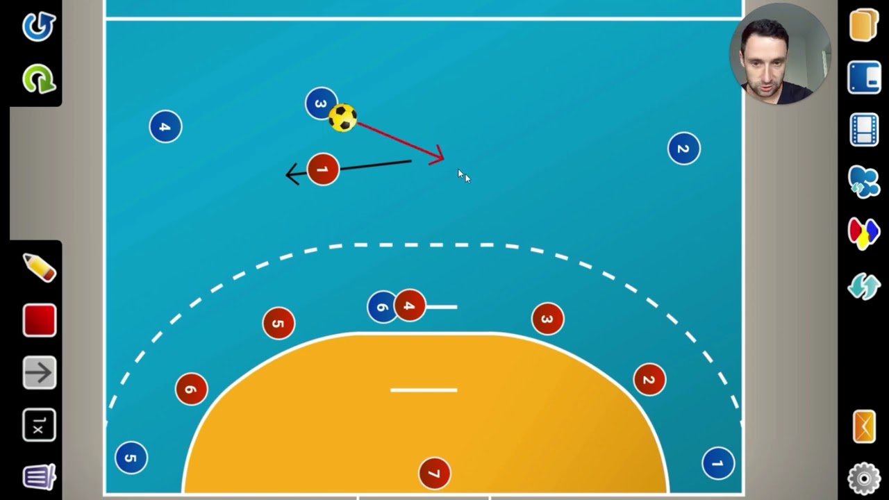 Angriffstaktik - Angreifen gegen 5:1-Deckungen - YouTube