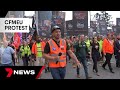 Cfmeu protest bring brisbane traffic to a standstill  7news