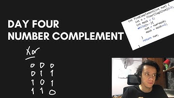 Number Complement ( arabic ) May Leetcode challenge Day 4