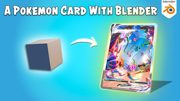 Je Crée Une Carte Pokémon En 3D sur Blender