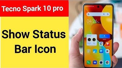 How to show status bar icon, Tecno Spark 10 pro me status bar icon Kaise lagaen