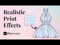 Make Prints Look Realistic in Procreate (for Fashion Sketches)
