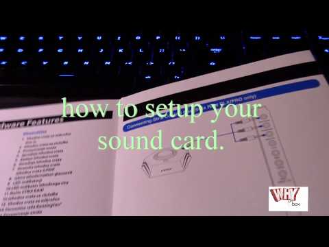 how to setup your sound card (Asus Strix Raid Pro)