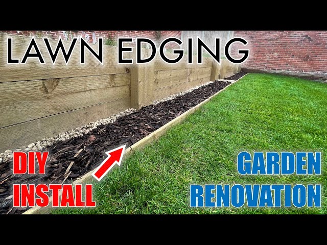 Diy Lawn Edging Installation Garden
