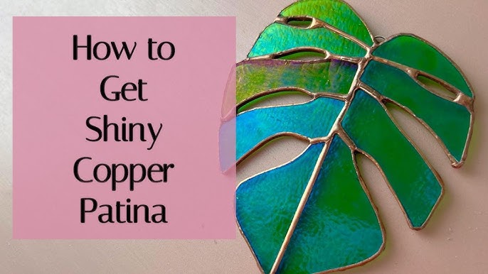 How To Do Patina For Stained Glass (And Get Deep Black & Rich Copper Color)  - Mountain Woman Products Stained Glass & Supplies