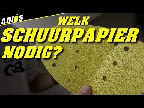 Video: Wat is het verschil tussen schuurpapier en nat en droog papier?