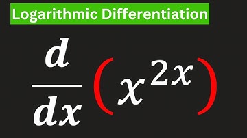How to Differentiate x^2x (logarithmic differentiation) | Derivative of x^2x