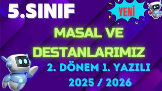5. Sınıf Masal Ve Destanlarımız 2.Dönem 1. Yazılı Soruları Açık Uçlu Sınav Soruları Ve Cevapları