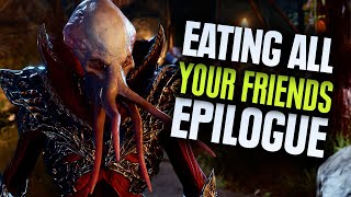 Baldur's Gate 3 Epilogue Mind Flayer Eats His Companions - Good   Bad Mind Flayer Epilogues