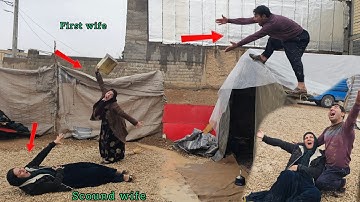 Family tension: The second wife fled in fear of the first evil wife, the husband