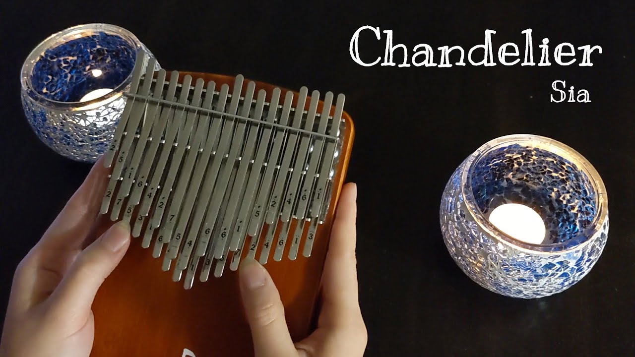 Chandelier Sia (chromatic kalimba cover with tabs link and lyrics