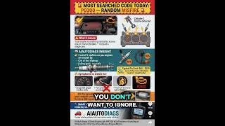 🚨 MOST SEARCHED CODE TODAY: P0300 — RANDOM MISFIRE 🚨