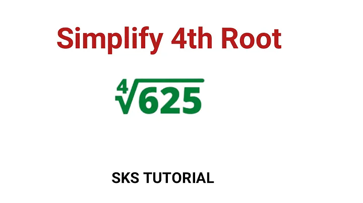 Simplify 4th Root | How Simplify the 4th root | Simplify the 4th root of 625 | Square root