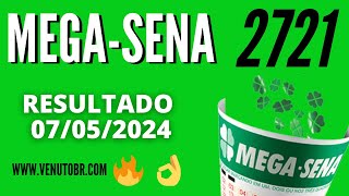 🍀 Resultado Mega-Sena 2721