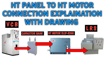 🔰HT Panel to HT Slip-Ring Type Motor, LRS, HT Capacitor, Connection Diagram Explained.