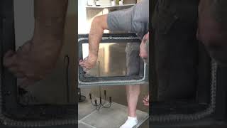 Cleaning Glass On Wood Stove #Shorts
