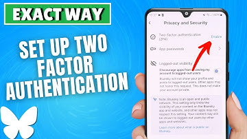 How To set up two factor authentication (2FA) on BlueSky