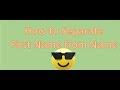 How to separate First Name from Full Name.