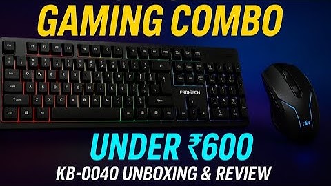 Frontech  Full-Size Gaming Keyboard & Mouse Combo Unboxing 🔥 | Best Gaming Combo Under ₹600!
